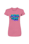 Alphabee Graffiti Women's Heather Slim Fit Tee