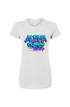 Alphabee Graffiti Women's Heather Slim Fit Tee